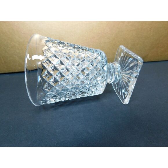 Westmoreland Juice Glasses English Hobnail Set of 4 Clear with Pedistal - Picture 6 of 7